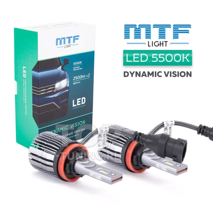Светодиодная лампа MTF Dynamic vision H8/H9/H11 5500K